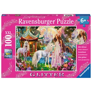 Ravensburger (13617) - "Princess with Unicorn" - 100 pieces puzzle