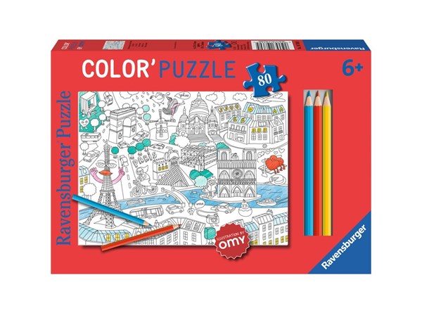 Ravensburger (10760) - "Paris" - 80 pieces puzzle