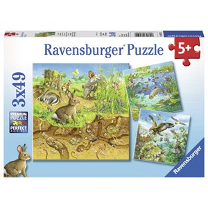Ravensburger (08050) - "Animals in their Habitats" - 49 pieces puzzle