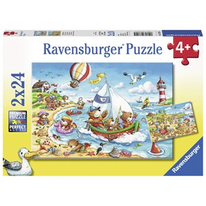 Ravensburger (07829) - "Holidays at the Sea" - 24 pieces puzzle