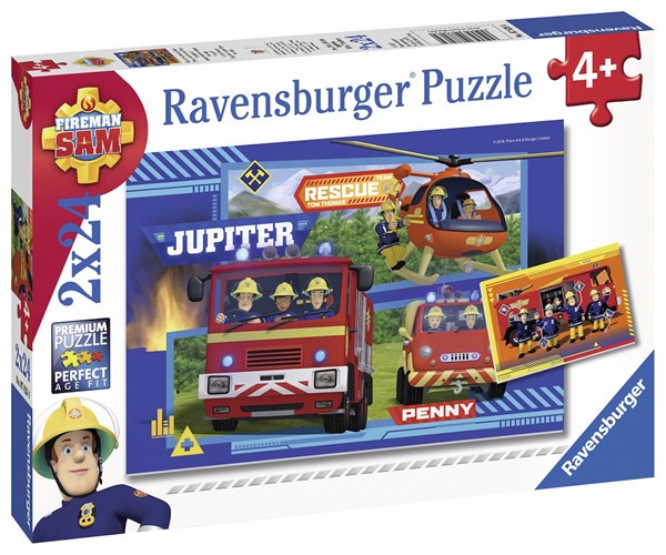 Ravensburger (07826) - "Fireman Sam" - 24 pieces puzzle