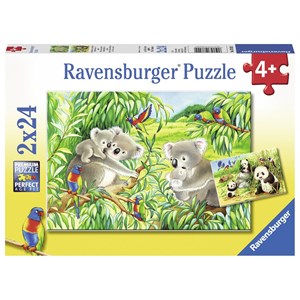 Ravensburger (07820) - "Cute Koalas and Pandas" - 24 pieces puzzle