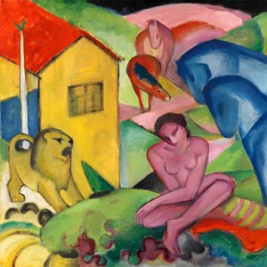 Puzzle Michele Wilson (S161-30) - Franz Marc: "The Dream" - 30 pieces puzzle