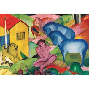 Puzzle Michele Wilson (S160-24) - Franz Marc: "The Dream" - 24 pieces puzzle