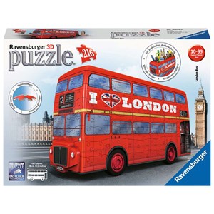 Ravensburger (12534) - "London Bus" - 216 pieces puzzle