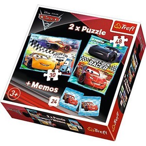 Trefl (90706) - "Cars + Memo" - 30 48 pieces puzzle