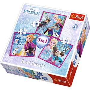 Trefl (34832) - "Frozen" - 20 36 50 pieces puzzle