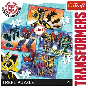 Trefl (34287) - "Transformers" - 35 48 54 70 pieces puzzle