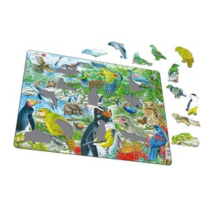 Larsen (FH44) - "New Zealand's Picturesque Wildlife" - 53 pieces puzzle
