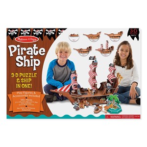 Melissa and Doug (9045) - "Pirate Ship" - 100 pieces puzzle
