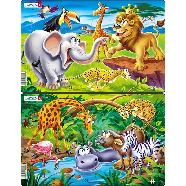 Larsen (U11) - "Safari" - 14 pieces puzzle