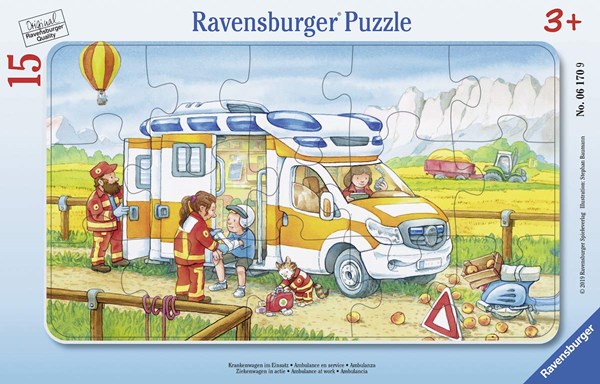 Ravensburger (06170) - "Ambulance" - 15 pieces puzzle