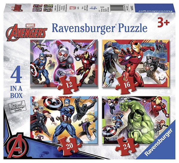 Ravensburger (06942) - "Marvel Avengers" - 12 16 20 24 pieces puzzle