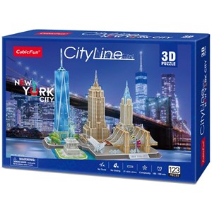 Cubic Fun (MC255h) - "New York" - 123 pieces puzzle