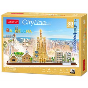 Cubic Fun (MC256h) - "Barcelona" - 186 pieces puzzle