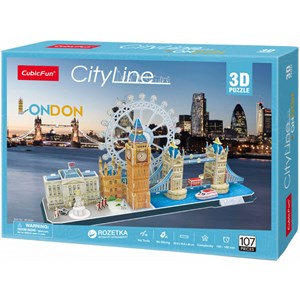 Cubic Fun (MC253h) - "London" - 107 pieces puzzle