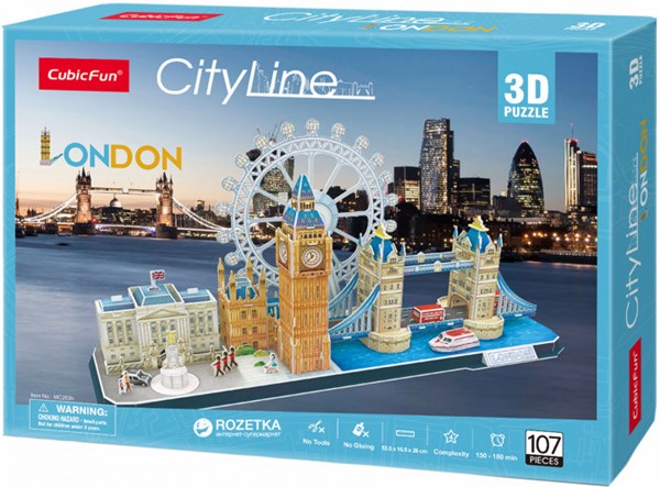 Cubic Fun (MC253h) - "London" - 107 pieces puzzle