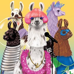 Chronicle Books / Galison (9780735361102) - "Llama Rama" - 500 pieces puzzle