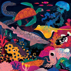 Chronicle Books / Galison (9780735360754) - "Ocean Illuminated" - 500 pieces puzzle