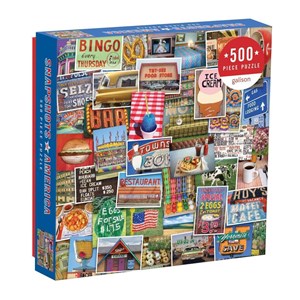 Chronicle Books / Galison (9780735357808) - "Troy Litten Snapshots Of America" - 500 pieces puzzle