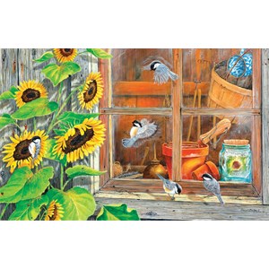 SunsOut (24624) - Carol Decker: "Sunflower Shed" - 1000 pieces puzzle