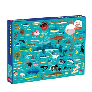 Chronicle Books / Galison (9780735349070) - "Ocean Life" - 1000 pieces puzzle