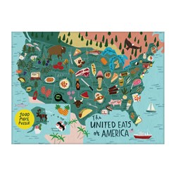 Chronicle Books / Galison (9780735355989) - "Map of The USA" - 1000 pieces puzzle