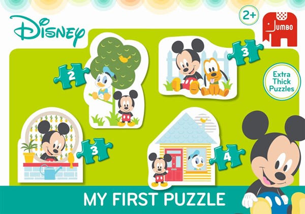 Jumbo (19647) - "Mickey" - 2 3 4 pieces puzzle