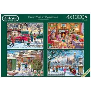 Falcon (11269) - "Family Time at Christmas" - 1000 pieces puzzle