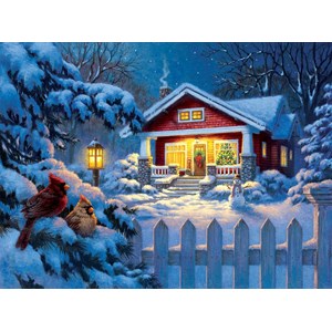 SunsOut (55989) - Corbert Gauthier: "Christmas Bungalow" - 1000 pieces puzzle