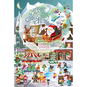 SunsOut (32210) - "A Christmas Village for All Ages" - 625 pieces puzzle
