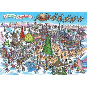 Cobble Hill (53505) - "12 Days of Christmas" - 1000 pieces puzzle
