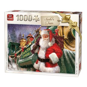 King International (05684) - "Christmas Santa Train" - 1000 pieces puzzle