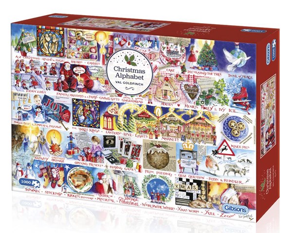 Gibsons (G7104) - "Christmas Alphabet" - 1000 pieces puzzle