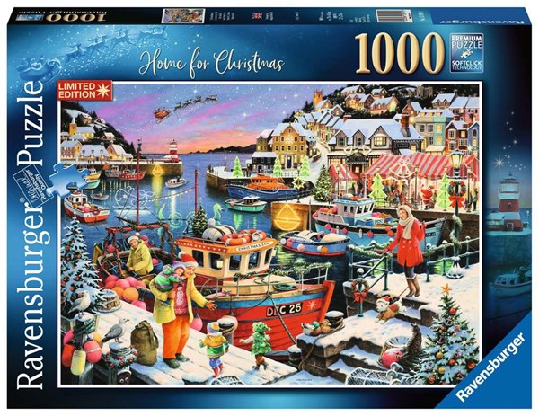 Ravensburger (13991) - "Home For Christmas" - 1000 pieces puzzle