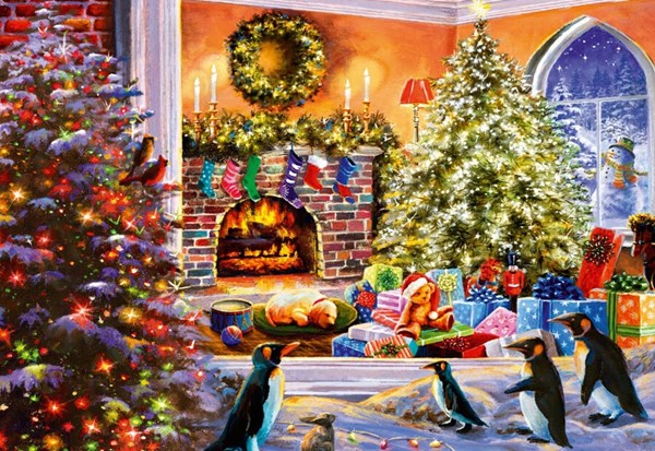 Bluebird Puzzle (70228) - "A Magical View to Christmas" - 1000 pieces puzzle