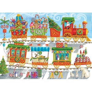 Cobble Hill (54608) - "Christmas Train" - 350 pieces puzzle
