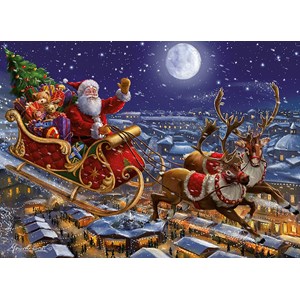 King International (05768) - "Christmas Santa Sleigh" - 1000 pieces puzzle