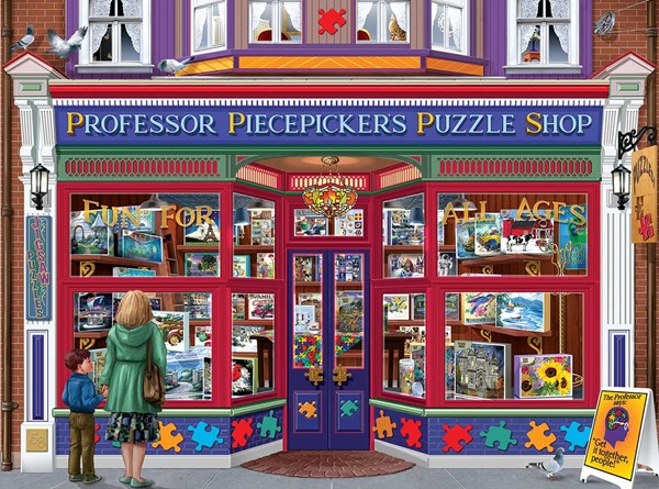 SunsOut (70615) - "Professor Puzzle Shop" - 1000 pieces puzzle