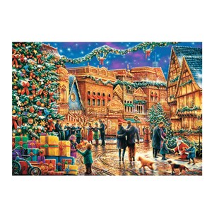 Trefl (10554) - "Christmas Market" - 1000 pieces puzzle
