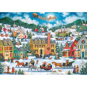 MasterPieces (71773) - "Christmas Eve Fly By" - 1000 pieces puzzle