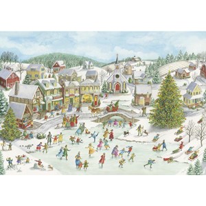 Ravensburger (15290) - "Playful Christmas Day" - 1000 pieces puzzle