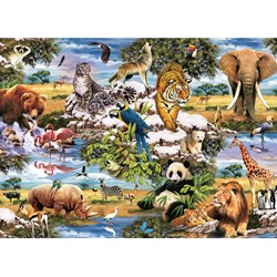 King International (55874) - "Animal Collection" - 500 1000 pieces puzzle
