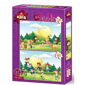 Art Puzzle (4497) - "Kids" - 35 60 pieces puzzle