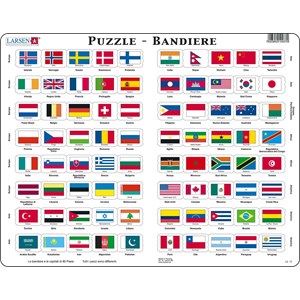 Larsen (L2-IT) - "Flag-Puzzle" - 80 pieces puzzle