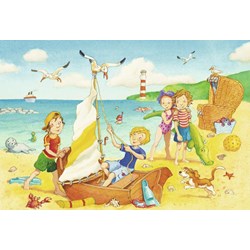 Ravensburger (08880) - "Children at the Beach" - 24 pieces puzzle
