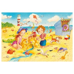 Ravensburger (08880) - "Children at the Beach" - 24 pieces puzzle