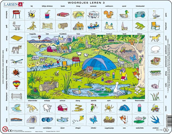 Larsen (EN4-NL) - "Learning English in the Countryside" - 70 pieces puzzle