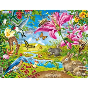 Larsen (NB4-IT) - "The flowers and the Bees - IT" - 55 pieces puzzle