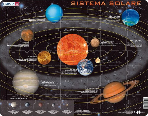Larsen (SS1-IT) - "Solar System - IT" - 70 pieces puzzle